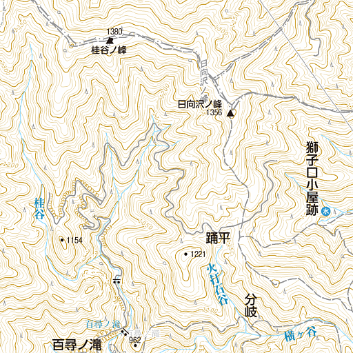 のりやま 川苔山（川乗山）の登山ルート・コースタイム付き無料登山地図