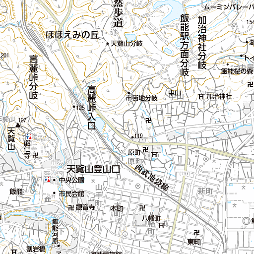 飯能駅 天覧山 多峯主山の登山口情報 Yamakei Online 山と溪谷社